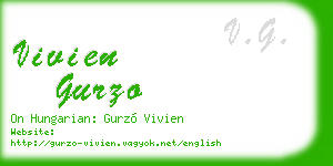 vivien gurzo business card